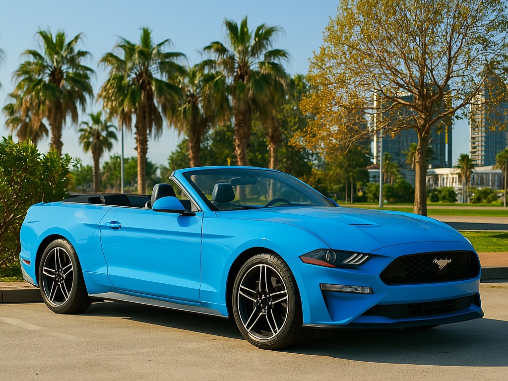 Ford Mustang Cabrio Rental in Batumi -